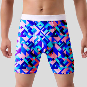 Slip da <span class=keywords><strong>Uomo</strong></span> Personalizzati in Cotone Traspirante, Comodi Boxer Bianchi Elastici alla Moda per Fitness e Uso Quotidiano - Product Image 1