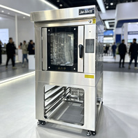 Nouveau four rotatif à air chaud à gaz commercial à 5 plateaux en acier inoxydable, haute productivité, machine à pâtisserie pour la fabrication de gâteaux