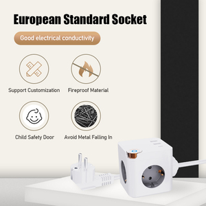 GS Modern Home Power Socket with 3 Outlets and 2 <b>USB</b> 1 Type <b>C</b> 1A Current CE & ROHS Certified Extension Socket New Design - Product Image 3