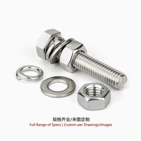 Mur Baut Hexagonal Baja Tahan Karat 304 GB/T 6170 A2-70 DIN934 Metrik M3-M30 Kelas Makanan Non-Magnetik untuk Penggunaan Industri Luar Ruangan