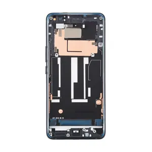 Gzm-parts Ponsel U11 + LCD Bingkai Tengah untuk HTC U11 Plus Pelat BEZEL Perumahan Depan