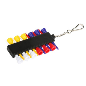 <b>Golf</b> Ball Tee Holder Plastic Portable Carrier With Chain Keychain For <b>Golf</b> Tees And Markers Set - Product Image 5