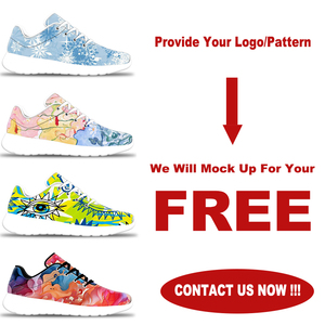 Oem in kỹ thuật số patten bán buôn người đàn ông của giày thể thao thời trang giản dị cổ điển lớn hoa Anime Sneakers chân trần Giày chạy - Product Image 2