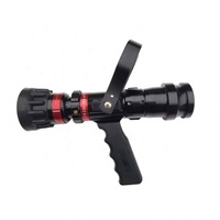 Lance d'incendie Storz à poignée pistolet, débit réglable, pour tuyaux de 1,5'', 2'' et 2,5''