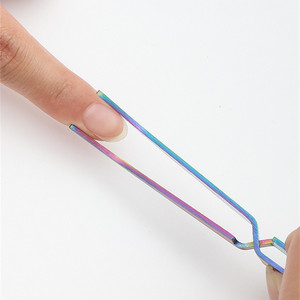 Pinzas de Acero Inoxidable Arcoíris <span class=keywords><strong>para</strong></span> Dar Forma a <span class=keywords><strong>Uñas</strong></span>, Pinzas Cruzadas <span class=keywords><strong>para</strong></span> Curva C, Extensión de <span class=keywords><strong>Uñas</strong></span> Acrílicas y Gel UV, Herramientas de Manicura al por Mayor - Product Image 2