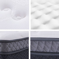 Matelas à ressorts à fermeté moyenne, soutien durable, mousses certifiées sûres, avec support lombaire et d'épaule supplémentaire