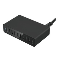 Station de charge USB de haute qualité 60w 12A 10 Ports bloc de charge multiple 5/12A chargeur de téléphone portable Portable USB 10 ports