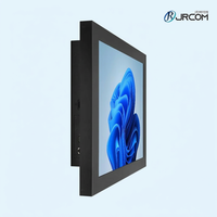 Moniteur industriel JRCOM 15 pouces, PC industriel avec écran tactile résistif, montage mural VESA, stock I5-6200U, 4 Go de RAM, 128 Go, garantie 1 an