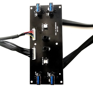 Circuito PC scheda PCB 4 porte USB 3.0 pannello frontale cavo Audio interruttore di alimentazione interruttore di ripristino LED LED 4 * USB tipo A connettore disco di azionamento - Product Image 5