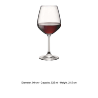 Verre à vin rouge Bormioli Rocco Divine 53 cl H 21,5 cm Ø 9,8 cm