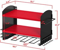 Panneau perforé organisateur d'outils électriques support de perceuse mural support de rangement de Garage avec support de tournevis