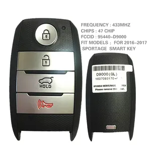 CN051045 Aftermarket 4 Button Smart Key With Frequency 433Mhz FCC ID 95440-D9000 47 chip For K-IA Sportage Genuine 2016-2017