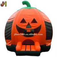 Maison de saut de videur hantée gonflable de citrouille d'Halloween bon marché