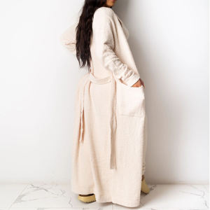 Camisón de felpa para <span class=keywords><strong>mujer</strong></span>, ropa de invierno, albornoz Sexy de lujo, <span class=keywords><strong>pijama</strong></span> de algodón - Product Image 3