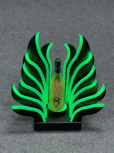 LED Tree-Shaped Metal & Acrylic Portable Bottle Presenter with Multi-Color Luminous Base Reusable for and <b>Wine</b> - Product Image 2