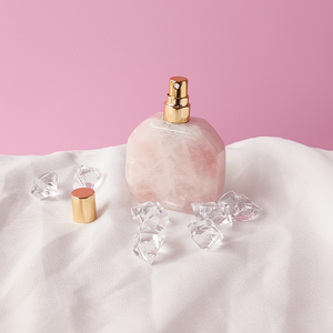 Mini bouteille de parfum de luxe en pierres précieuses naturelles Bouteille de parfum rechargeable en cristal - Product Image 3
