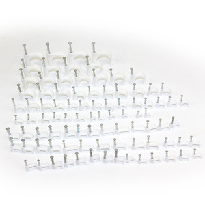 Clips de fixation pour câbles en plastique Bk Beikun 7 mm, clips circulaires pour la gestion des câbles. - Product Image 2