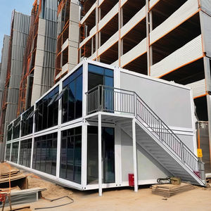Maison mobile certifiée CE - Vente directe du fabricant - Assemblage rapide - Maison conteneur en acier de 20 pieds - Faible coût - Temporaire - Product Image 1