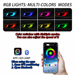 Luces Traseras Modificadas RGB SINDAR para Infiniti Q50 Q50s 2013-2017, para Nissan Skyline 200GT-T 350GT V37 2014-2024, Estilo Hawkeye - Product Image 6