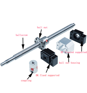 SFU2005 <b>Set</b> 20mm Diameter Linear Customized Shaft Length Bearing Rod Support Support Bearing Linear Rod - Product Image 4