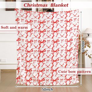 Factory Customized Pink Bow Throw <strong>Blanket</strong> Preppy <strong>Blanket</strong> 50 X 60" for Sofa Couch Travel Bed Christmas <strong>Halloween</strong> Decoration - Product Image 4