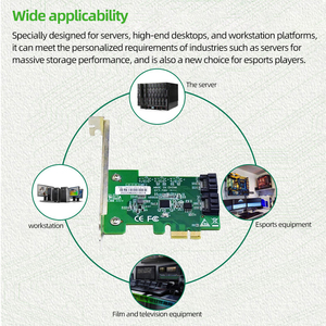 Nhà máy trực tiếp pciex1 để sata2.0 pclex1 hỗ trợ RAID0/1 2Sata giao diện máy tính máy chủ Đột kích <span class=keywords><strong>Card</strong></span> mạng thẻ - Product Image 6