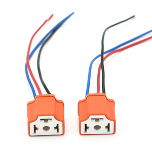 <span class=keywords><strong>H4</strong></span> Gốm Ba cắm đèn pha ổ cắm xe lampholder bóng đèn Ổ cắm cao nhiệt độ kháng Đèn pha ổ cắm - Product Image 1