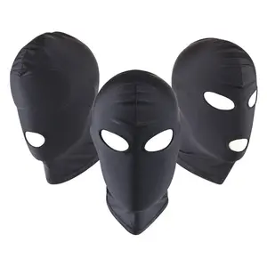 Sünger demeti seks kafa göz maskesi SM esaret başlık çift Restraint Hood maskesi