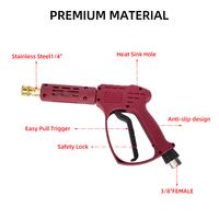 Ensemble de pistolet de pulvérisation de lave-auto coloré confortable à haute pression avec buses pour le nettoyage du véhicule et le lavage de l'équipement