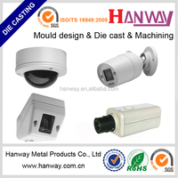 Accesorios de carcasa de cámara de seguridad CCTV personalizados de fundición a presión de aluminio OEM de fabricación china