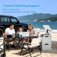 Support trépied magnétique pour Starlink Mini, réglable à 360 degrés, pliable, support de bureau portable, support au sol pour le camping en extérieur