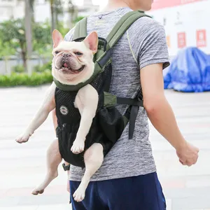 Eco Friendly Breathable Dog Cat Pet Carrier Backpack Adjustable Sling Outdoor Pet Backpack Carrier