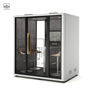 Hansom 4 Seat Work Pod Phone Office Booth Sala <span class=keywords><strong>de</strong></span> comunicación Cheap Meeting Pod para la venta - Product Image 2