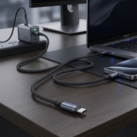 Cables de Aleación de Aluminio Premium de 2 m para Carga Rápida Tipo C USB C 100 W PD 27 W Tipo C a C Transferencia de Datos para IOS
