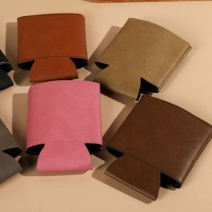 Support de canette isotherme personnalisé en néoprène et cuir PU pour bière, avec impression promotionnelle et découpe laser - Product Image 6