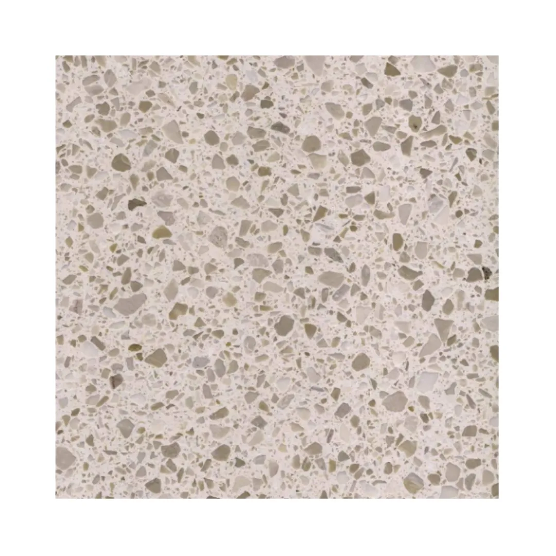 Hot Koop Beige Cement Terrazzo Maat Gesneden Terrazzo Vloer Wandtegels Voor Indoor Decoratie