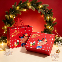 Boîtes en papier personnalisées pour chocolats, biscuits et gâteaux, emballages en papier pour cadeaux, boîte cadeau de Noël, boîte pliante