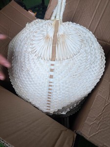 <span class=keywords><strong>Abanico</strong></span> de Bambú Pintado a Mano, Portátil, Estilo <span class=keywords><strong>Antiguo</strong></span>, Grande, Tejido a Mano, Repelente de Mosquitos para Niños, Refrescante, para Festivales - Product Image 5