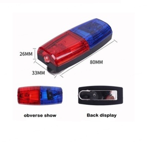 Lampe torche LED rechargeable haute luminosité en ABS, petite, pour course nocturne, sécurité, patrouille, épaule, avertissement de circulation - Product Image 4