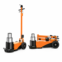 Cric pneumatique pliable de 100 tonnes avec poignée, cric hydraulique robuste pour sols durs