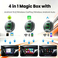 PlayAiBox Qualcomm 6350 Android 15, Caja Inalámbrica Carplay con IA, 8GB+128GB, Gran Cantidad de Aplicaciones, Caja de Video, Adaptador Inalámbrico para Youtube/Netflix