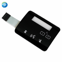 Clavier personnalisé Deson PET PC verre acrylique clavier bouton poussoir panneau à membrane interrupteur de clavier en caoutchouc de silicone
