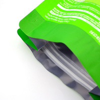 Sachet d'emballage personnalisé à huit soudures, mat, avec fermeture éclair, en aluminium laminé, à fond plat, pour aliments et boissons solides
