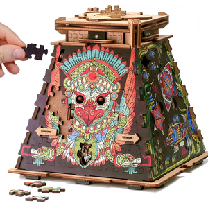 Boîte à compartiment secret personnalisée YUESHEN IDventure Nautilus du Capitaine Nemo, boîte à puzzle mécanique en bois 3D, pièces usinées CNC - Product Image 1