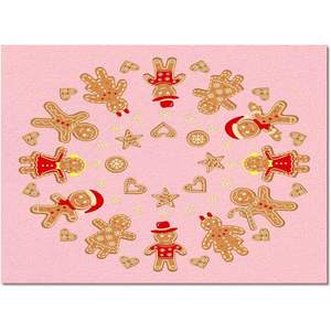 Tapis de Noël rouge en forme de biscuits, décoration de la maison, motif flocon de neige, étoile, cœur, antidérapant, absorbant, doux, tapis de salon, tissé en Chine - Product Image 3