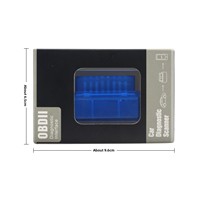 Escáner de Diagnóstico para Auto OBDII OBD2 Tech2 en Caja, Modelo ELM327, Versión de Software 1.5, con 1 Año de Garantía