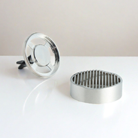 Diffuseur d'arômes rond en métal de luxe pour voiture, clip de ventilation, décoration intérieure automobile, parfum