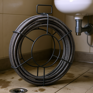 Cable desatascador de desagües de 75 pies y 1/2 pulgada, serpiente desatascadora de tuberías, limpiador de desagües premium para baño, cocina y fontanería - Product Image 2