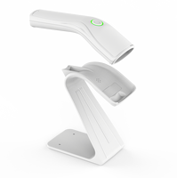 Escáner de Código de Barras Láser 1D Xincode, Lector de Código de Barras Portátil de Mano, Escáner de Código de Barras USB con Cable y Soporte, Pistola de Escaneo GT-3501-W