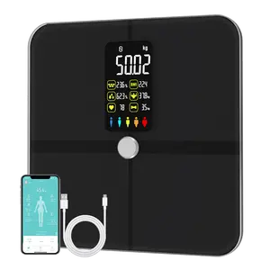 De gros poids échelle-Balance électronique LCD pour la fréquence cardiaque, appareil de mesure du poids corporel, numérique intelligent, 1 pièce